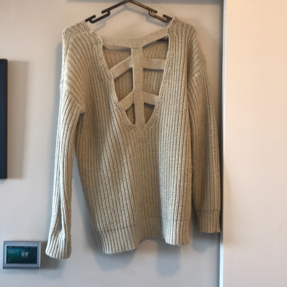Open back Sweater